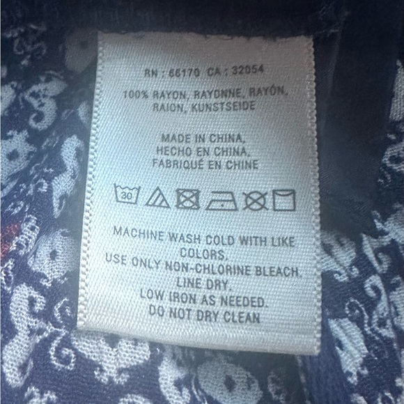 Anthropologie Hei Hei Santa Clara Blue Wide Leg Palazzo Pant - size L - Picture 5 of 5